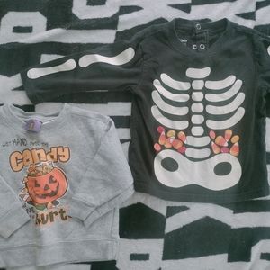 2 unisex size 18M Halloween shirts